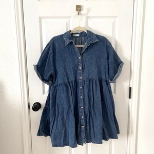 Easel Chambray Mini Dress